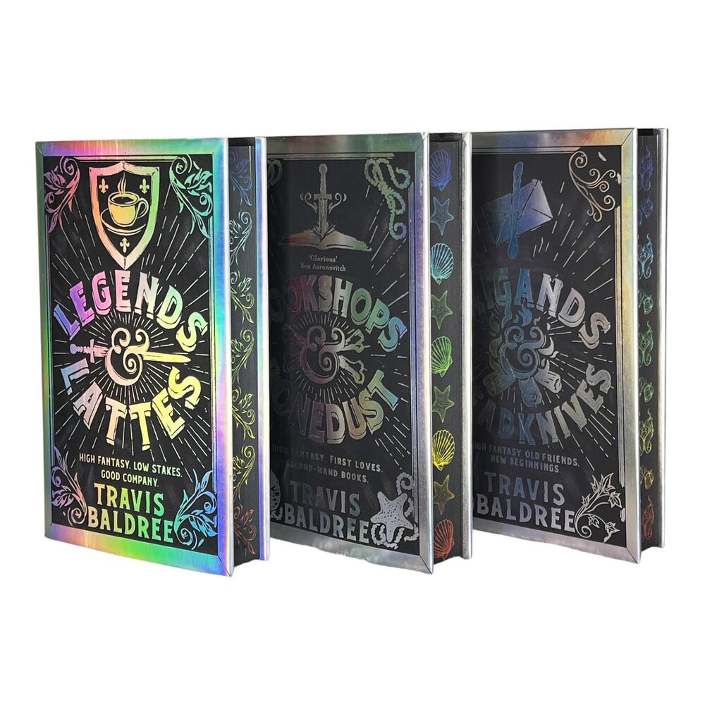 FairyLoot Legends & Lattes 3 Book Series by Travis Baldree - Limited Editions